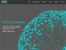 Tablet Screenshot of clouddistrict.com
